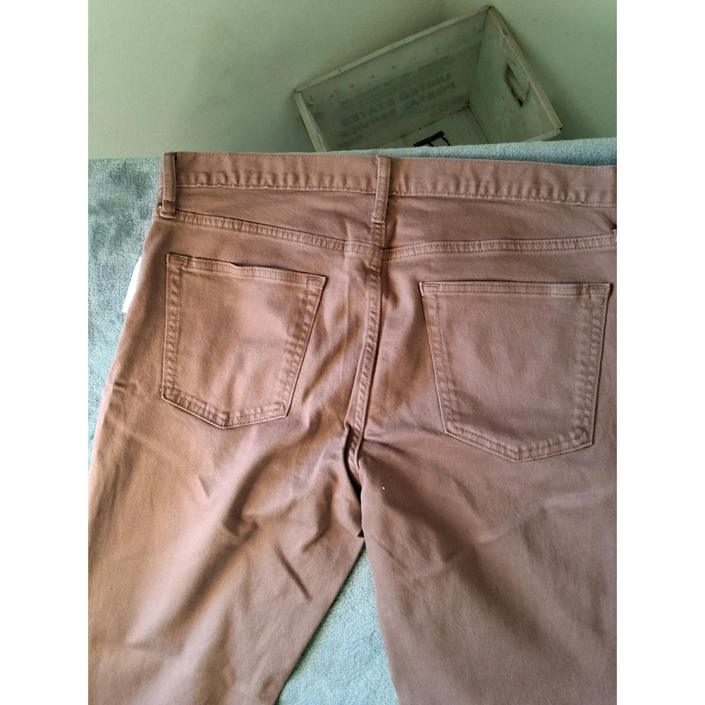 Old Navy Mens Slim Built-In Flex Pants Brown 36x30 506443-01-1 New
